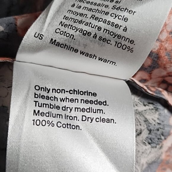 COS Multicolor Abstract Print Oversized Cotton Shirt S - Picture 6 of 6